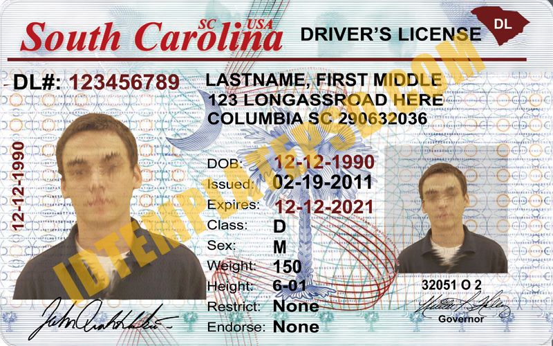 create drivers license template